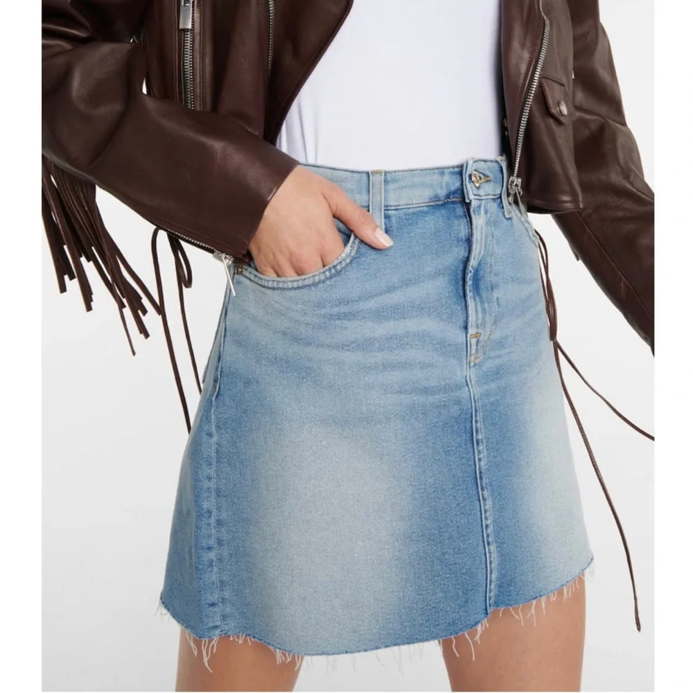 7 For All Mankind Denim Skirt size 27 - Picture 1 of 9
